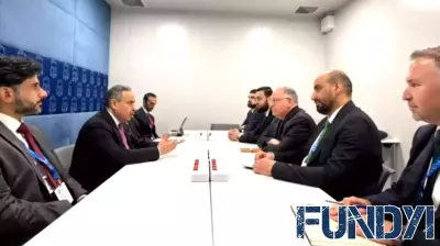 Syrian Finance Minister Meets Qatari and Norwegian Officials on Development